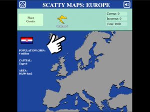 Scatty Maps: Europe - Screenshot